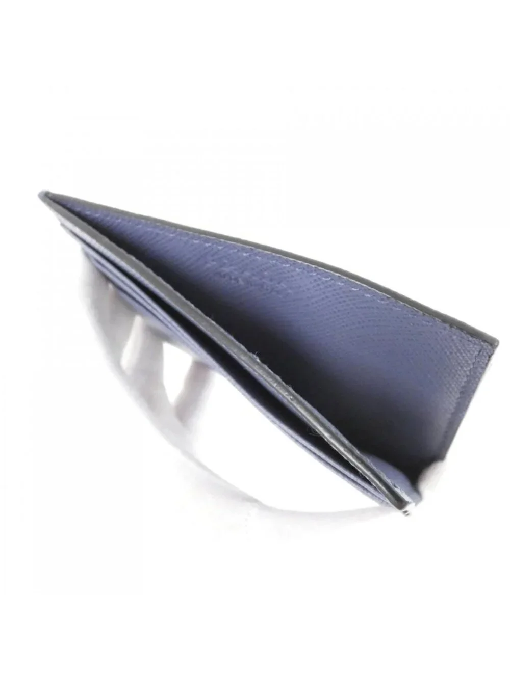 Prada Card Case Card Holders Silver
